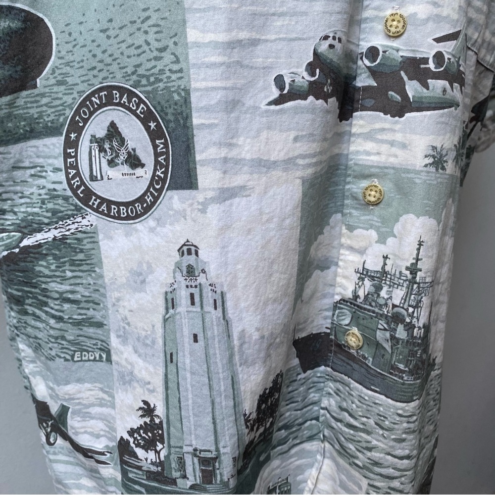 Vintage Reyn Spooner Pearl Harbor Hawaiian Shirt - Picture 4 of 15